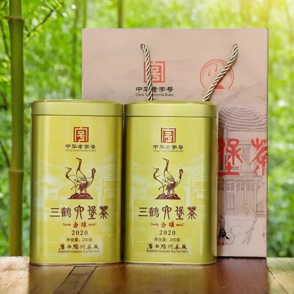 三鶴六堡茶-金罐2020-老字號|茶葉200g：圖片 2