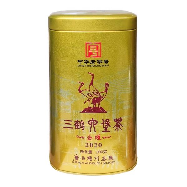 三鶴六堡茶-金罐2020-老字號|茶葉200g：圖片 4