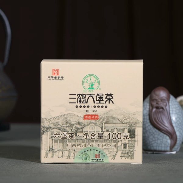 三鶴六堡茶-雅道承韻-老字號|特級茶餅100g