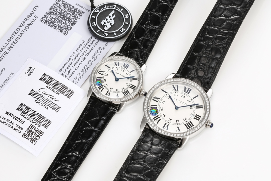 3wf upgraded version, top tier Cartier RONDE CARTIER London series WSRN0021 and W6700155 models